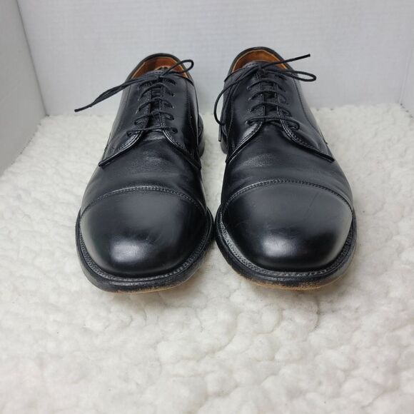 Allen Edmonds Cartland Men\'s Dress Shoes Size 13 Cap Toe Black Leather Oxford main image 13